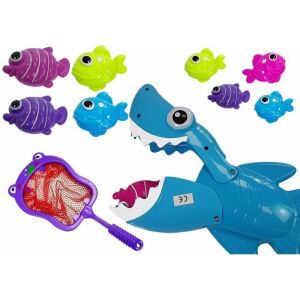Vízben Úszó Cápafogó Játék Halakkal és Hálóval