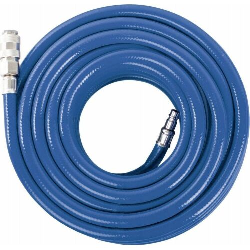 Scheppach 15m High Pressure Air Hose for Compressors with Quick Coupler