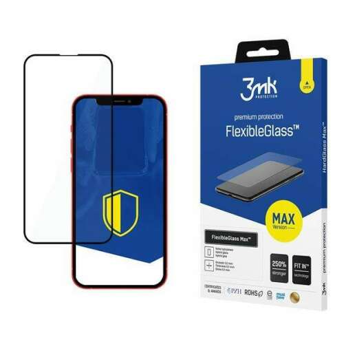 3mk FlexibleGlass Max Displayschutzfolie für iPhone 13/13 Pro, kratzfest, bruchsicher