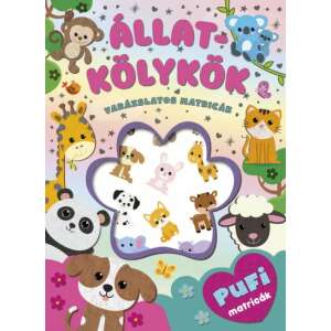 Pofi Állatkölyök Matricák - 12 db Pufi Matrica