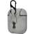 Terratec AirBox Apple AirPods tok, szürke, karabinerrel, oldalnézet