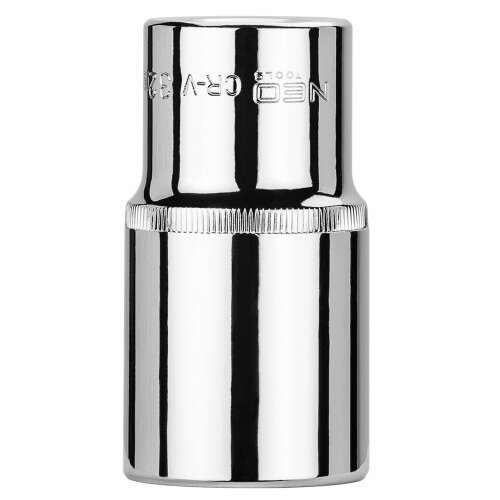 NEO Tools 08-051 32 mm-es 1/2 hüvelykes hosszú dugókulcs, 6 pont, superlock, króm-vanádium acél - Neo