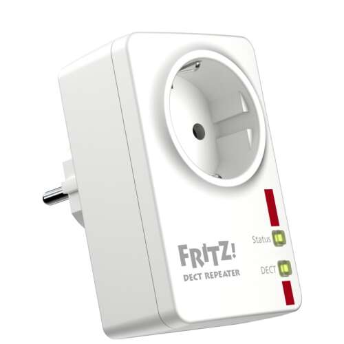AVM FRITZ!DECT 100 Repeater, biały, DECT repeater, inteligentny dom, telefon bezprzewodowy, rozszerzenie zasięgu