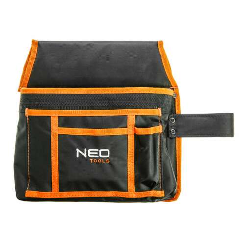 Neo Tools 84-333 Geantă de curea cu suport pentru cuie și scule, 4 buzunare + suport pentru ciocan, negru/portocaliu 71064846