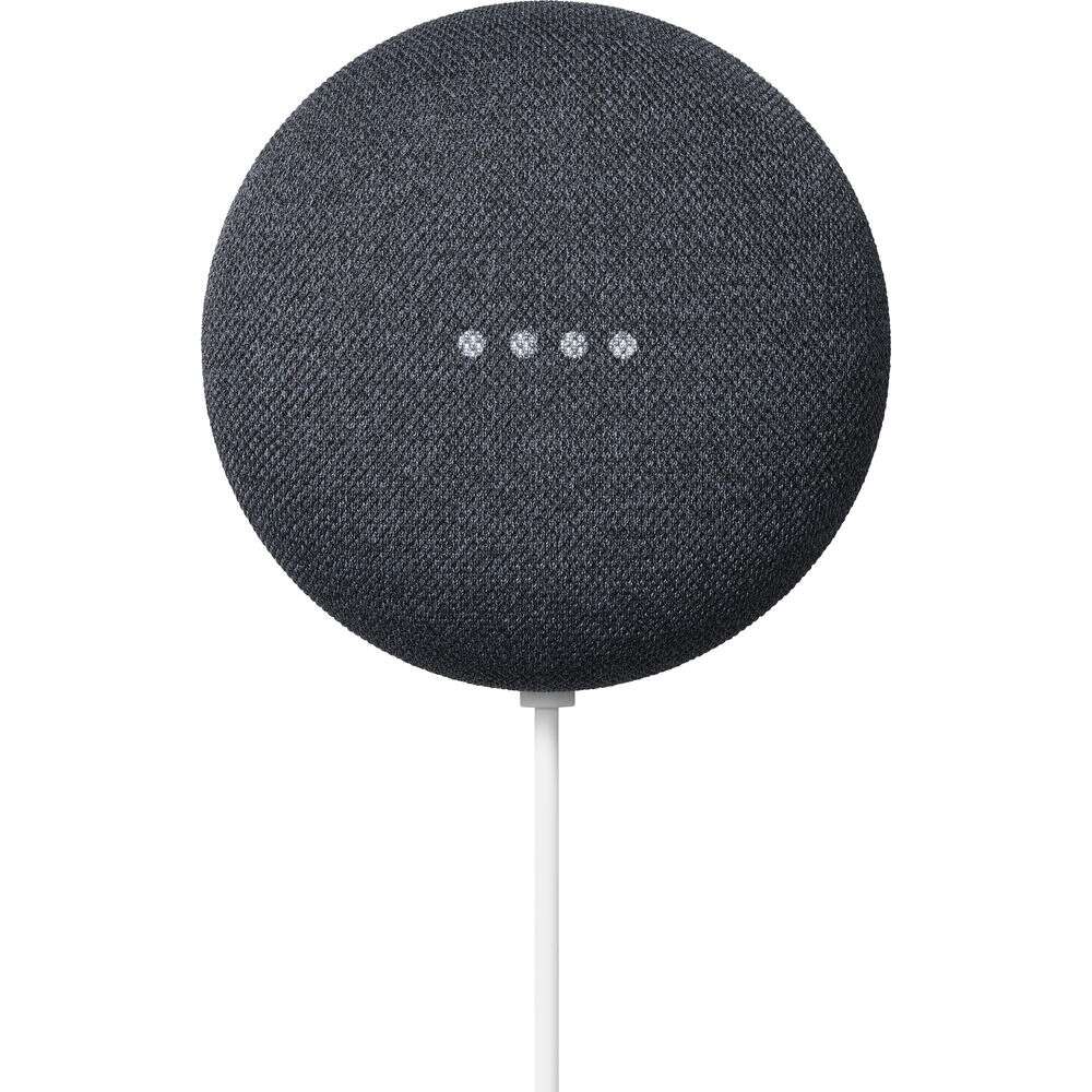 Google nest mini hordozható bluetooth hangszóró - antracit