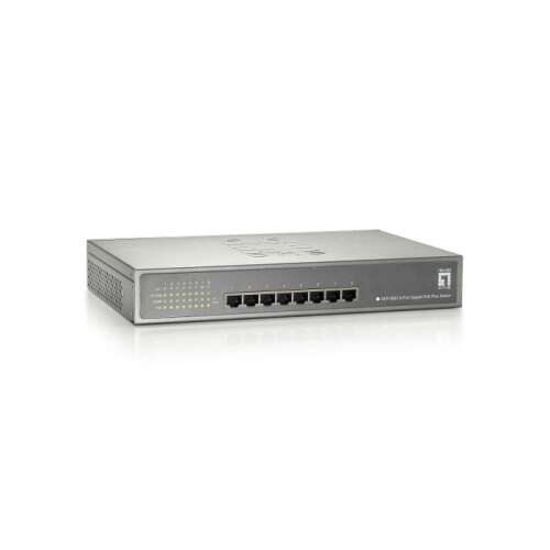 LevelOne GEP-0822 Gigabit PoE Switch predný pohľad