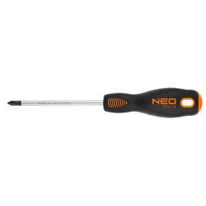 NEO Tools 04-022 PH1x100mm Schraubendreher, schwarz-orangener Griff - Neo
