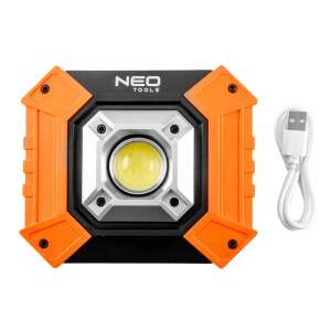 NEO TOOLS 99-038 LED work light, COB LED, 750 lumens, 10W, orange and black - Floodlights and Work Lamp