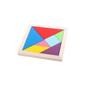 Puzzle Askato Tangram din 7 piese din lemn, un joc logic clasic pentru copii și adulți - Puzzle 3D & Puzzle cu burete