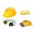 Klein Bosch toy construction safety kit: helmet, glasses, earmuffs, gloves