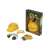 Bosch toy construction worker set, includes helmet, safety glasses, earmuffs, and gloves