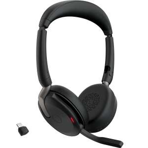 Jabra Evolve2 65 Flex Duo Link380a (UC) wireless headset with microphone, black - Jabra Headphone