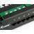 Equip 125298 19 hüvelykes 25 portos Cat.3 RJ45 ISDN patch panel, fekete, árnyékolatlan, közeli kép az 1-5 portokról