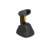 Delock 90518 kabelloser Barcode-Scanner mit Ladestation, schwarz und gelb