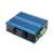 Digitus DN-651131 Industrieller Ethernet-Switch, Seitenansicht, zeigt Montagehalterung und Klemmenblock