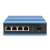 Digitus DN-651131 Industrieller Ethernet-Switch, Vorderansicht, 4 RJ45-Ports, 1 SFP-Port