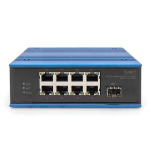 Digitus DN-651133 Industrijski PoE prekidač 8-Port 10/100Base-TX(PoE) na 100Base-FX Plavi DN-651133 71091228 - Switch