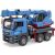 Bruder MAN TGS Darus teherautó modell 1:16 méretarányú, kék játék darus teherautó