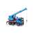 Bruder MAN TGS darus teherautó, 1:16 méretarányú modell, kék játékautó daruval