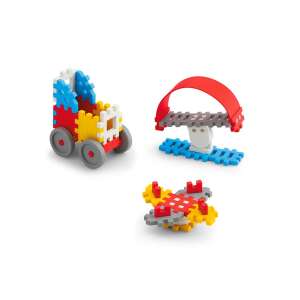 Set de blocuri de construcție Marionex Mini Waffle, 35 piese, cu mașină, avion și leagăn, perfect pentru joaca imaginativă și dezvoltarea abilităților motorii fine - Jocuri de constructie - Lego