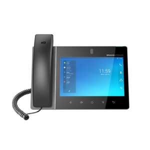Telefon IP Grandstream GXV3480, czarny, z systemem operacyjnym Android, 8-calowym ekranem dotykowym, połączeniami wideo HD, Wi-Fi 6, Bluetooth 5.0 - Sprzęt VoIP