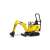 Jucărie Bruder JCB 8010 CTS mini excavator, galben, scară 1:16