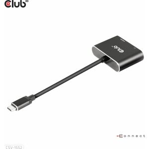 Club 3D CSV-1552 USB-C to DisplayPort and HDMI MST Hub - Laptop accessory