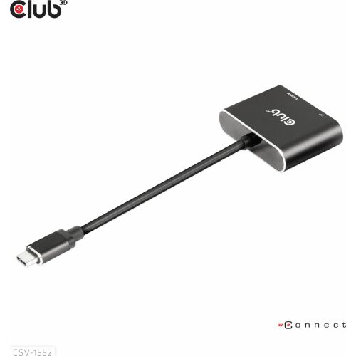 Club 3D CSV-1552 USB-C na DisplayPort a HDMI MST Hub