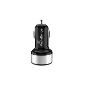 MediaRange MRMA103-02 Podwójna ładowarka samochodowa USB, Czarny - Ładowarka samochodowa