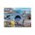 Fertiges Ravensburger Jaws 1000-teiliges Puzzle, das die aufregenden Momente des Films zeigt