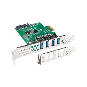 Lanberg PCE-US3-004 PCI Express bővítő kártya 4 x USB 3.1 Gen 1 porttal - USB bővítő