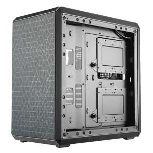 Cooler Master MasterBox Q500L Computergehäuse Seitenansicht mit offenem Seitenpanel - Cooler Master Computergehäuse