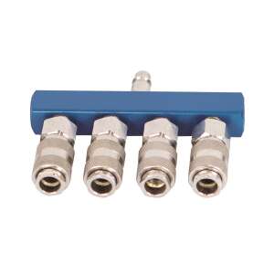 Scheppach quick connector with four-way distributor, compressor accessory - Scheppach