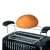 Eldom TO265 NELE schwarzer Toaster mit Brot darin
