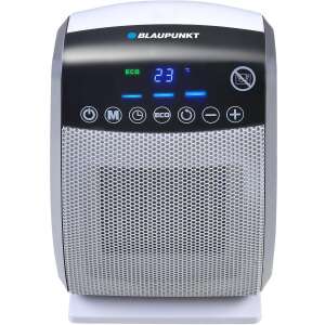 Blaupunkt FHD501 electric heater, white and black, with digital display and control panel - Electric fireplace, Dehumidifier, Space Heater, Electric Heating Panel and Wood-burning fireplace