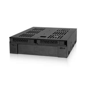 Icy Dock ExpressCage MB322SP-B 2x2.5" - 5.25" HDD залив за устройство, черен - Технически статии и електроника