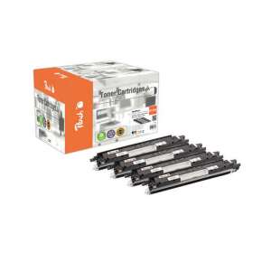 Peach HP 130A Toner Multipack, 4 cartușe: 1 negru, 1 magenta, 1 cyan, 1 galben - Peach