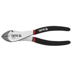 YATO 180mm side cutting pliers, reinforced, black handles - Pliers