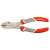 YATO 180mm side cutting pliers, reinforced, red and grey handles