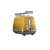 De'Longhi CTOC 2103.Y Icona Capitals Toaster - Yellow, with a 6-level browning control and a cancel button