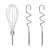 MIDEA hand mixer attachments: whisk and dough hooks