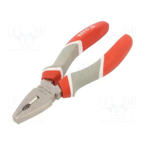 YATO 180mm combination pliers with red and grey handles