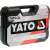 YATO 108 piece socket wrench set, 1/2 inch and 1/4 inch sockets, bits, and extensions