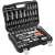 YATO 108 piece socket wrench set, 1/2 inch and 1/4 inch sockets, bits, and extensions