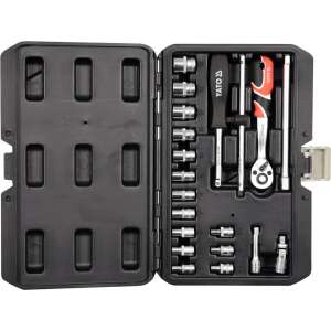 YATO 20 piece socket wrench set, 3.5-14 mm, 1/4 inch drive, CrV steel - Yato