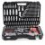 YATO 216-Piece Socket Wrench Set Open