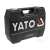 YATO 72-teiliges Steckschlüssel-Satz, schwarzer Transportkoffer mit YATO-Logo und Produktcode