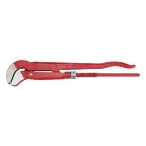 YATO 45° pipe wrench, 1.5 inch jaw capacity, CrV 6140 steel, red - Pliers