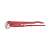 YATO 45° pipe wrench, 1.5 inch jaw capacity, CrV 6140 steel, red