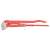 YATO 45° pipe wrench, 1.5 inch jaw capacity, CrV 6140 steel, red